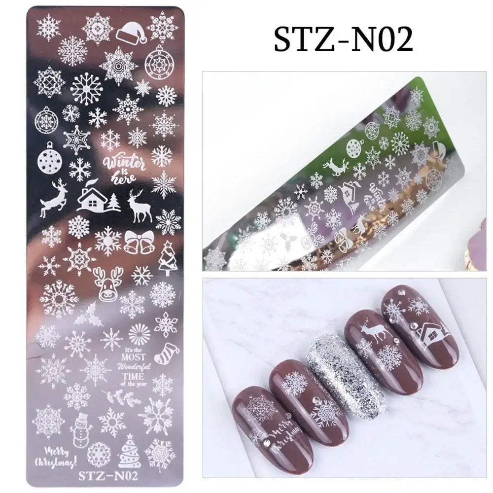 Assorted Nail Stamping Plates - Butterfly, Flower, Geometry