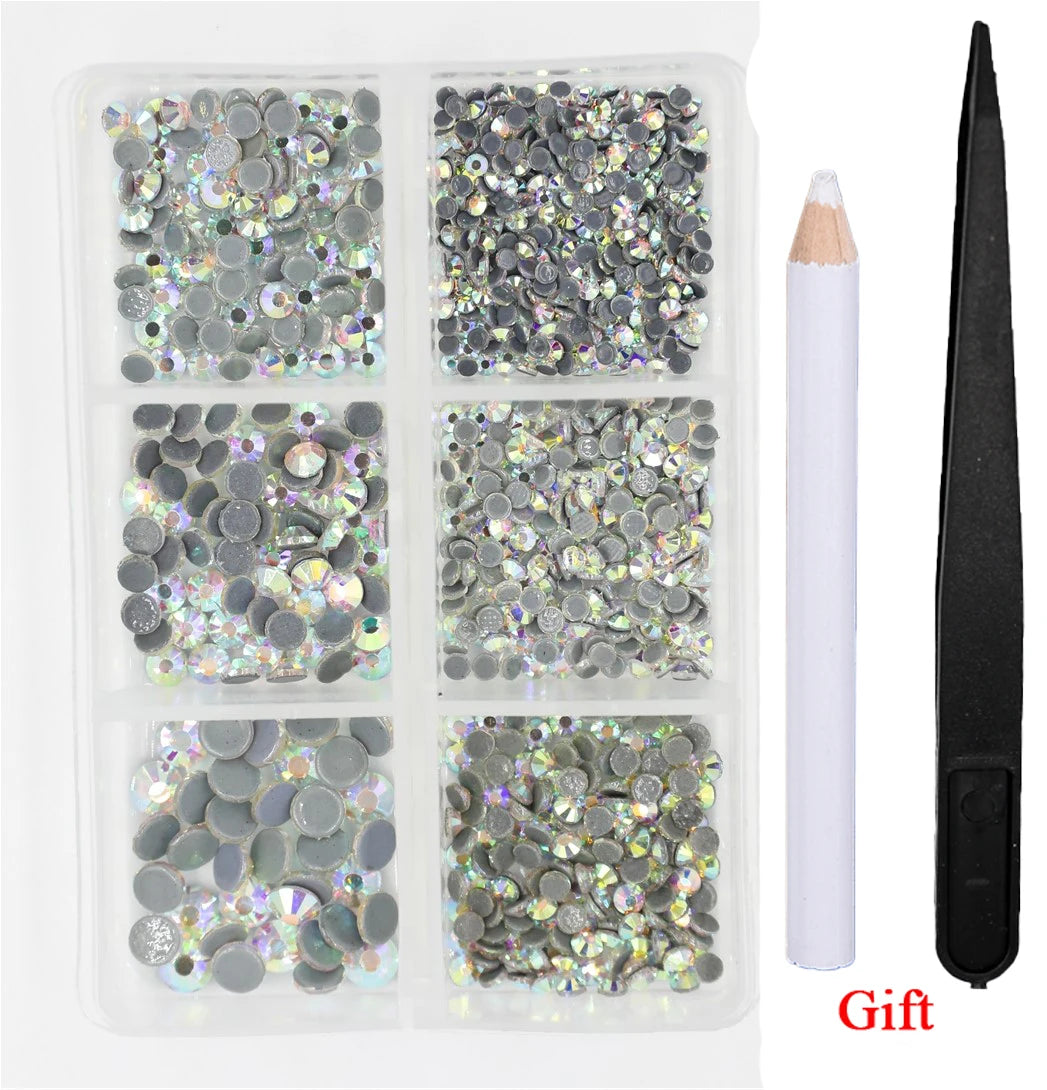 Opal Glass Crystal Rhinestones – 3D Nail Art Set