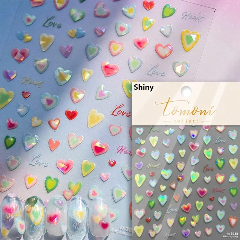Elegant French Ice Crystal Jelly Nail Stickers