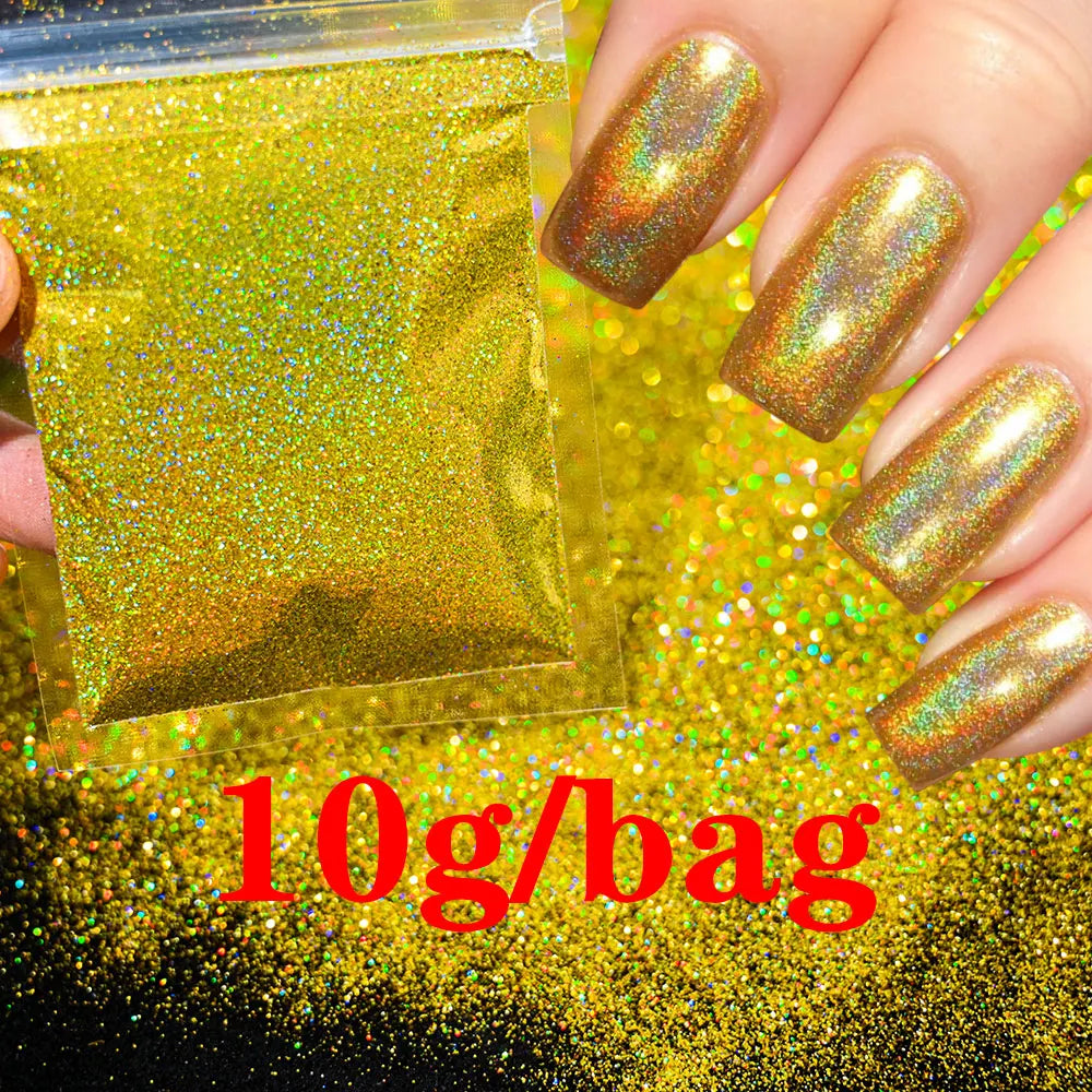 Glow in the Dark - Holographic Sugar Nail Powder 10g