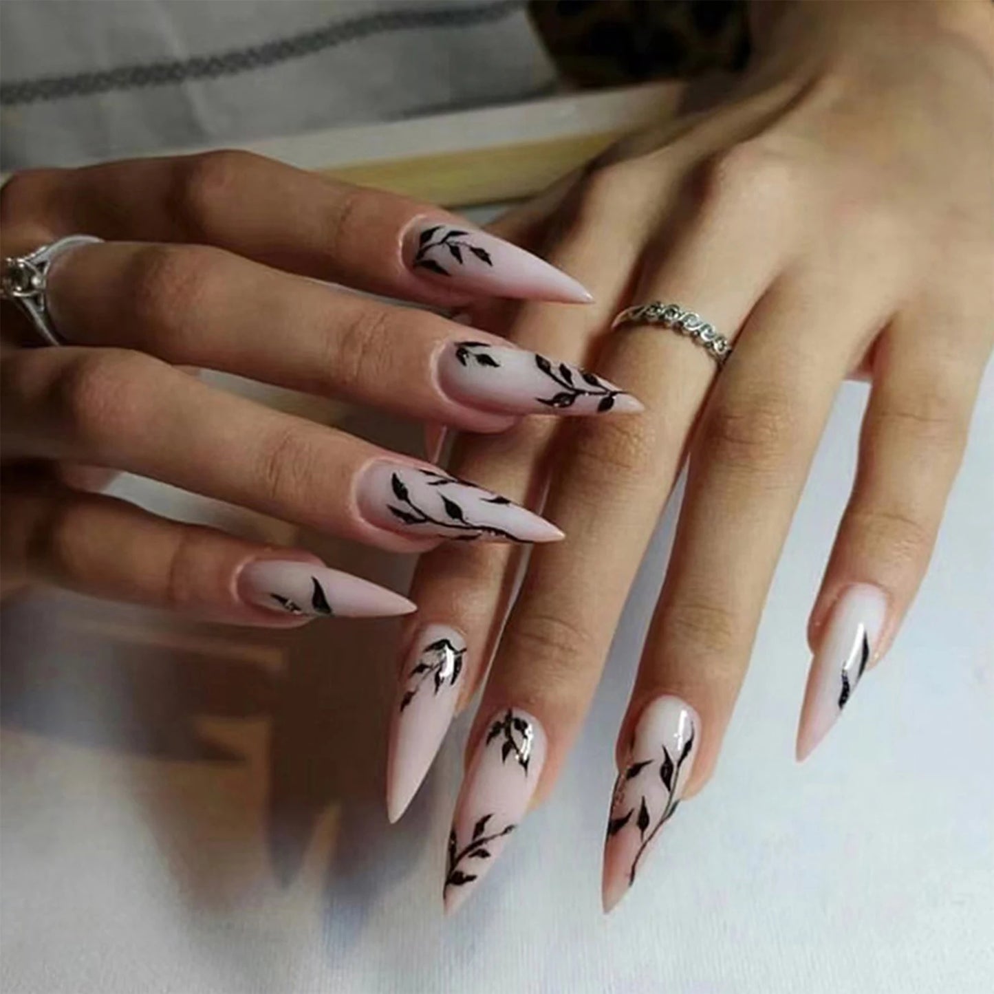 Halloween Press On Nails – Spooky Long Fake Nail Set