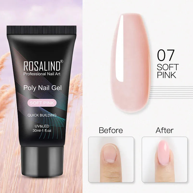 ROSALIND Poly Nail Gel – 30ML - Builder Gel