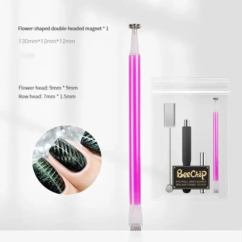 4PCS Nail Art Magnet Set for Cat Eye Designs