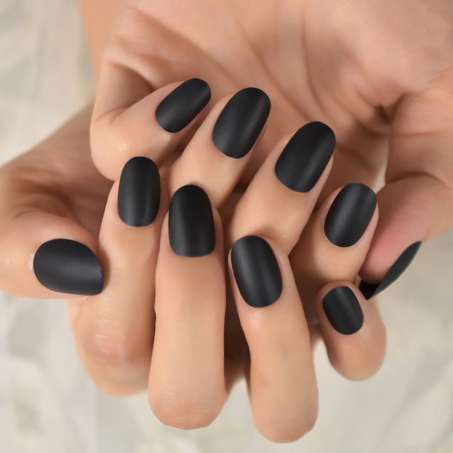 Solid Color Press On Nails | Medium Square Reusable