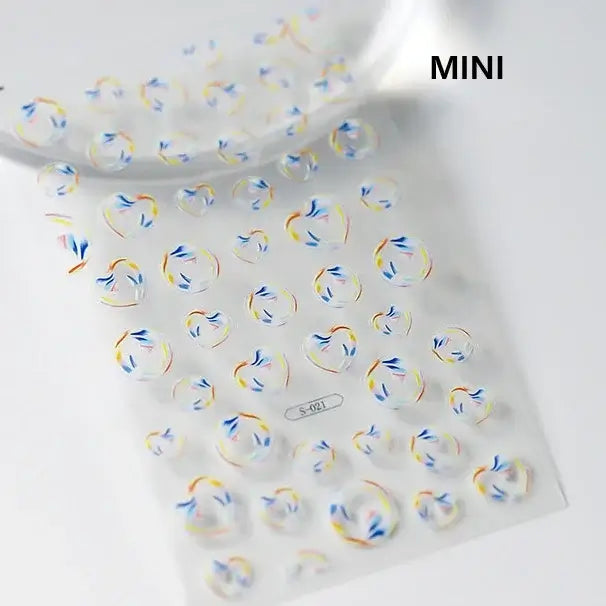 Cute Dolphin & Goldfish Jelly Nail Stickers