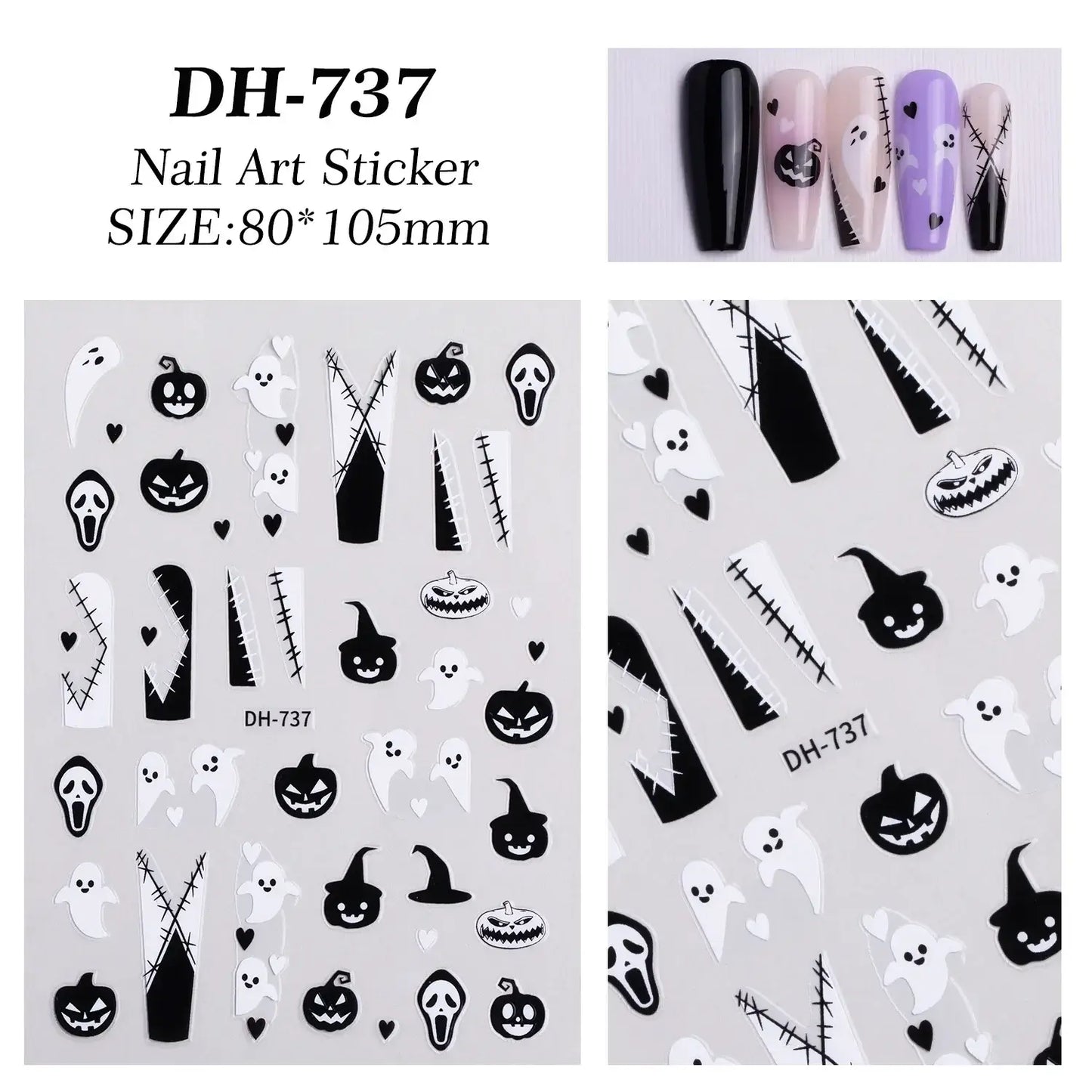 Halloween Spider Web Nail Art Stickers | Spooky Nails