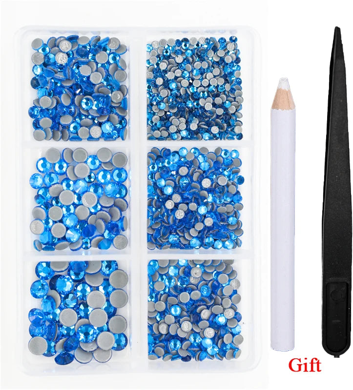 Opal Glass Crystal Rhinestones – 3D Nail Art Set