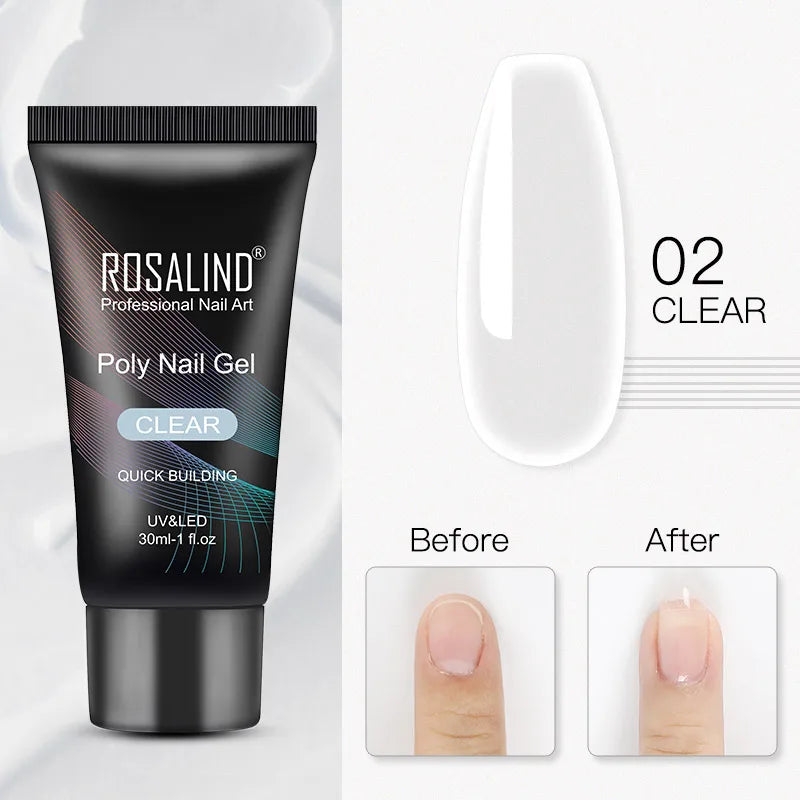 ROSALIND Poly Nail Gel – 30ML - Builder Gel
