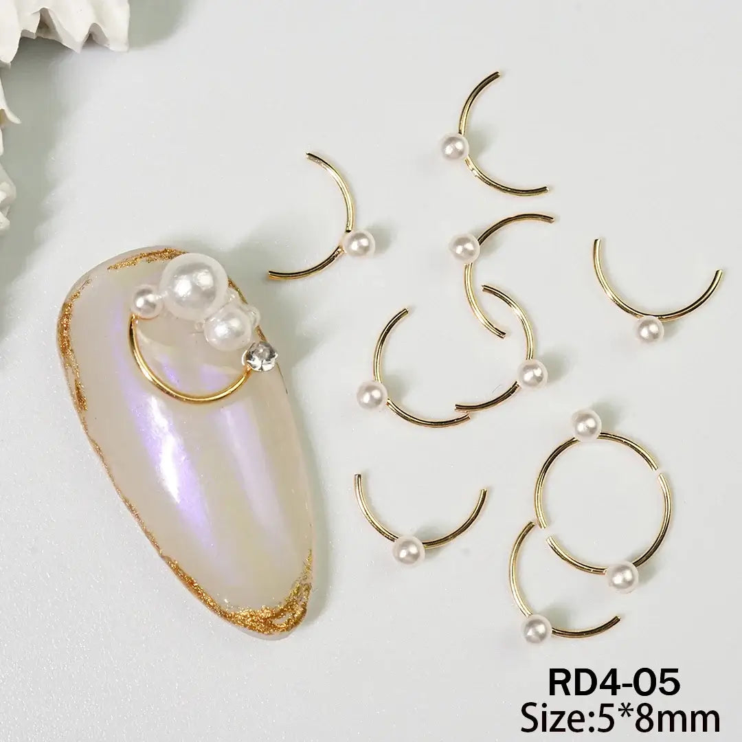 Nail Piercing Charms – Smiles Metal Alloy Rhinestones