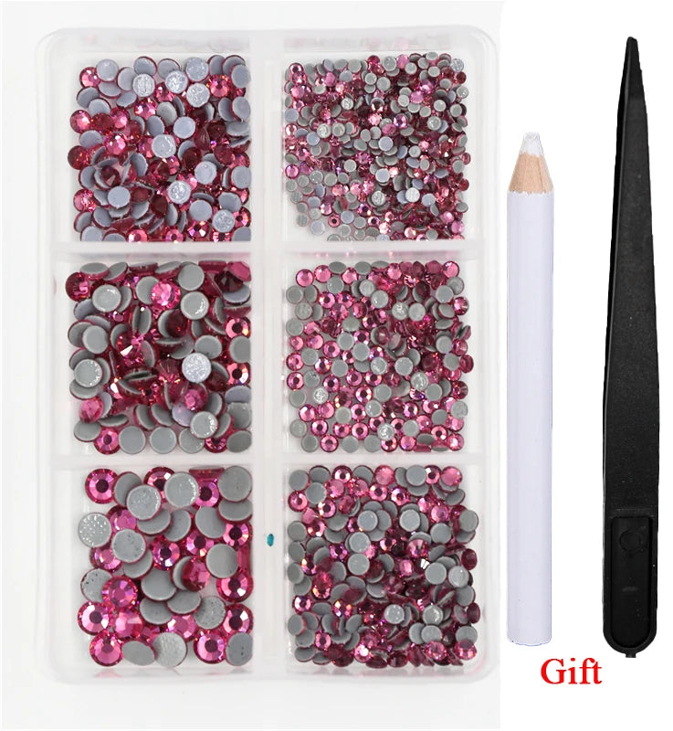 Opal Glass Crystal Rhinestones – 3D Nail Art Set
