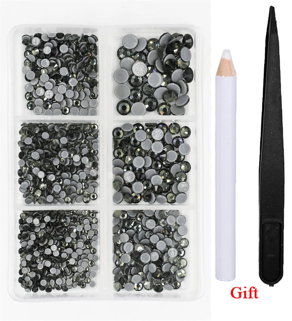 Opal Glass Crystal Rhinestones – 3D Nail Art Set