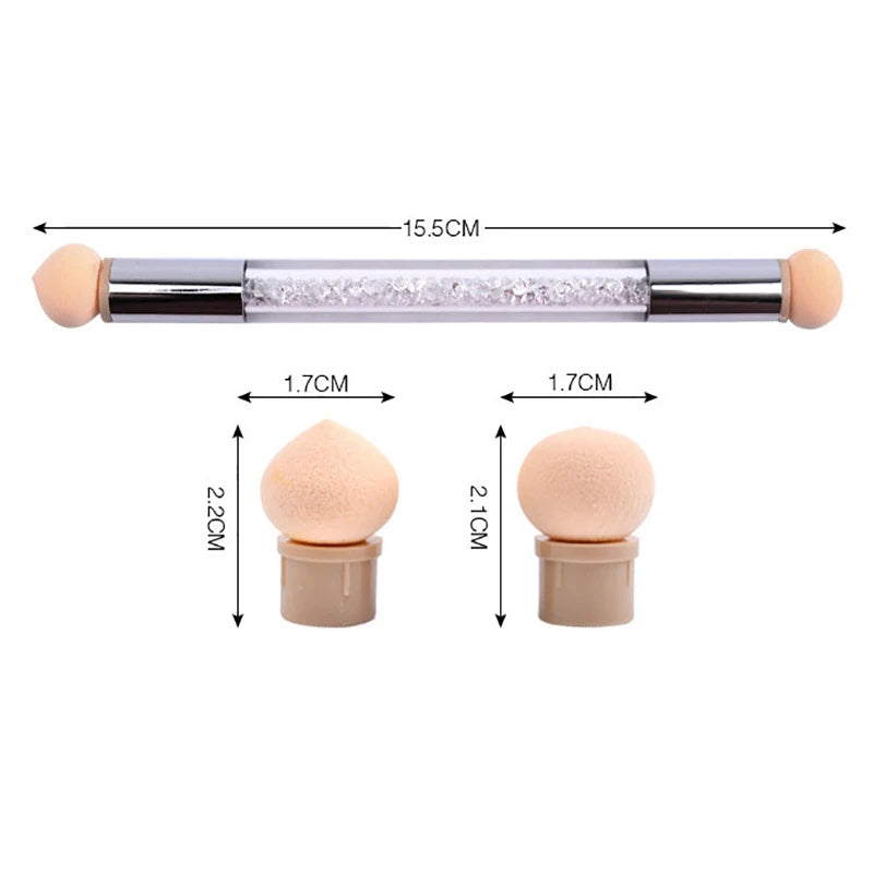 Double-Ended Nail Art Brush – Dotting & Gradient Pen