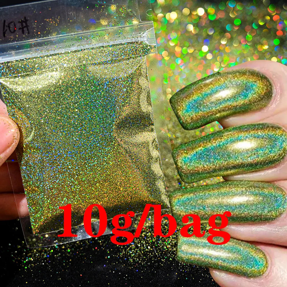 Glow in the Dark - Holographic Sugar Nail Powder 10g