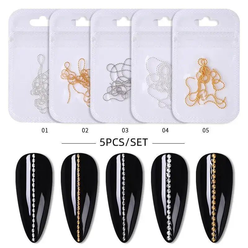 Nail Rhinestone Chains – 3D Crystal Nail Art Decorations