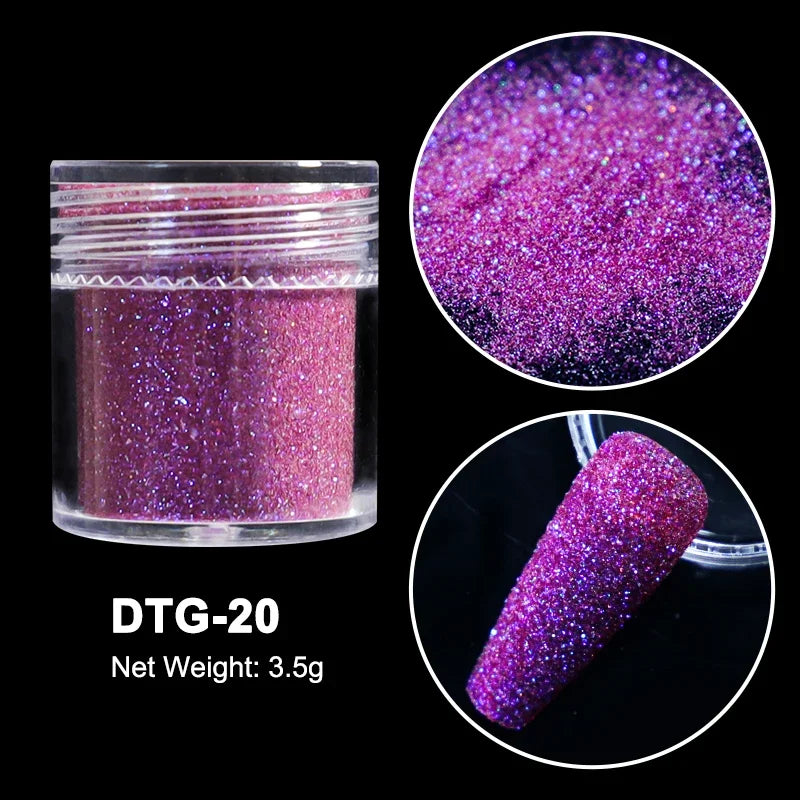 Neon Sugar Nail Glitter – Colorful Candy Coat Powder