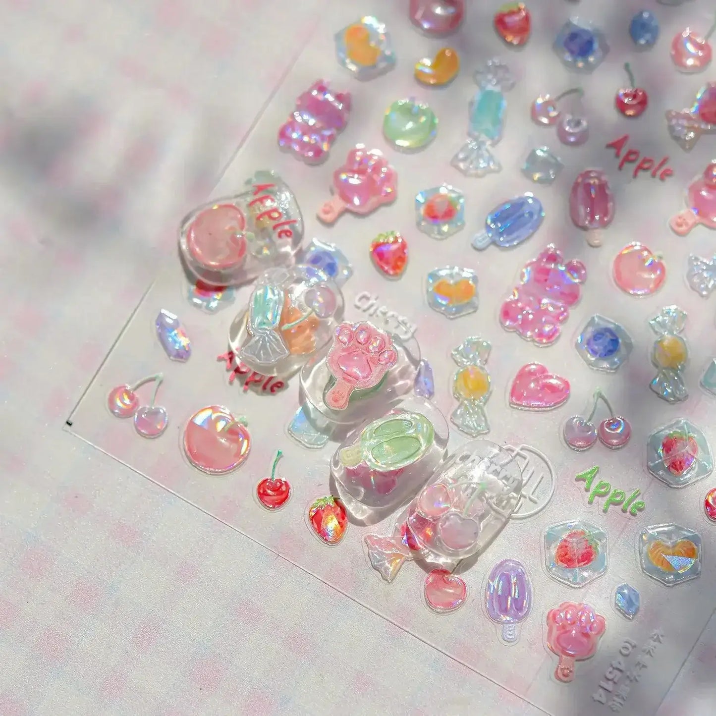 3D Fruit Nail Art Stickers – Summer Citrus Designs