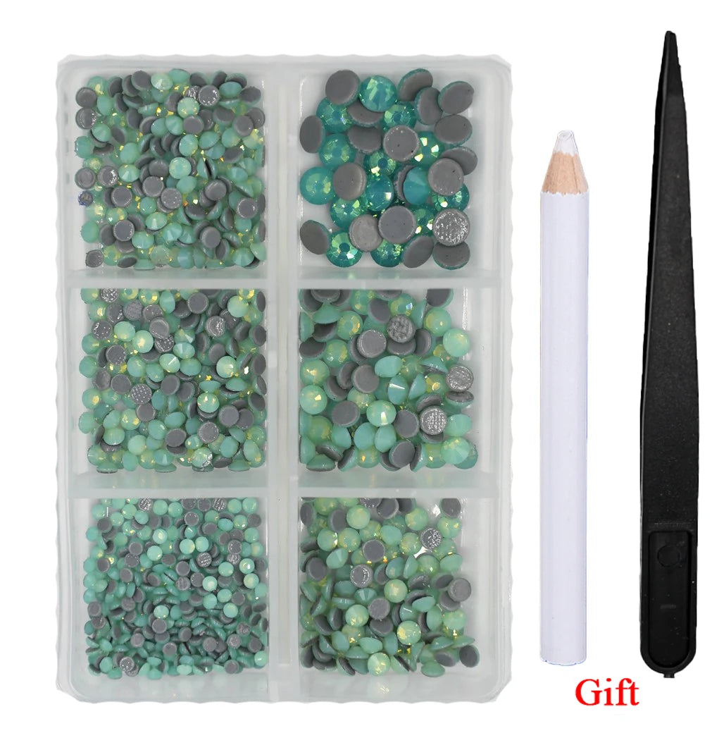 Opal Glass Crystal Rhinestones – 3D Nail Art Set