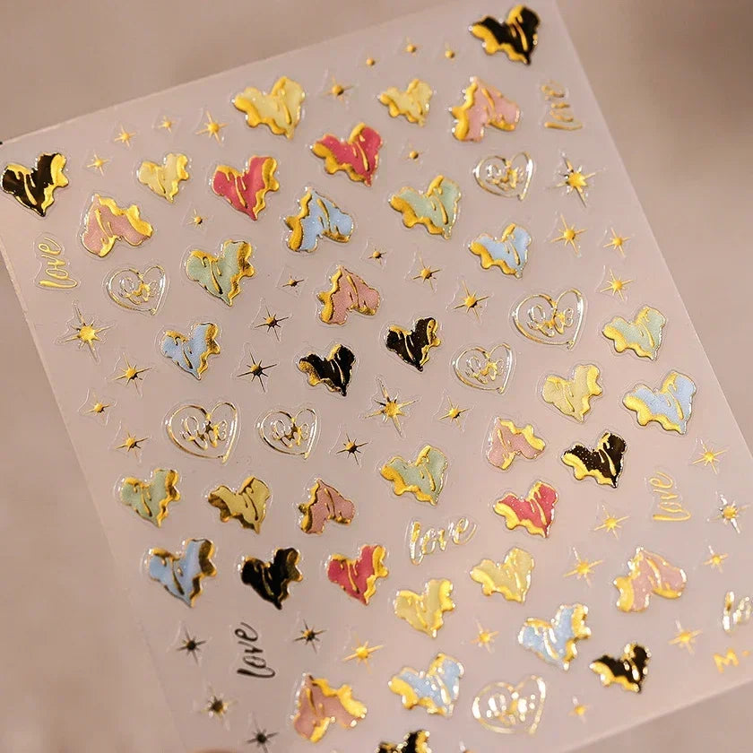 Elegant French Ice Crystal Jelly Nail Stickers
