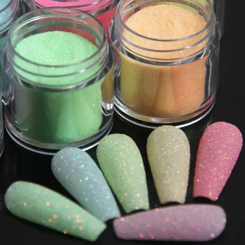 Neon Sugar Nail Glitter – Colorful Candy Coat Powder