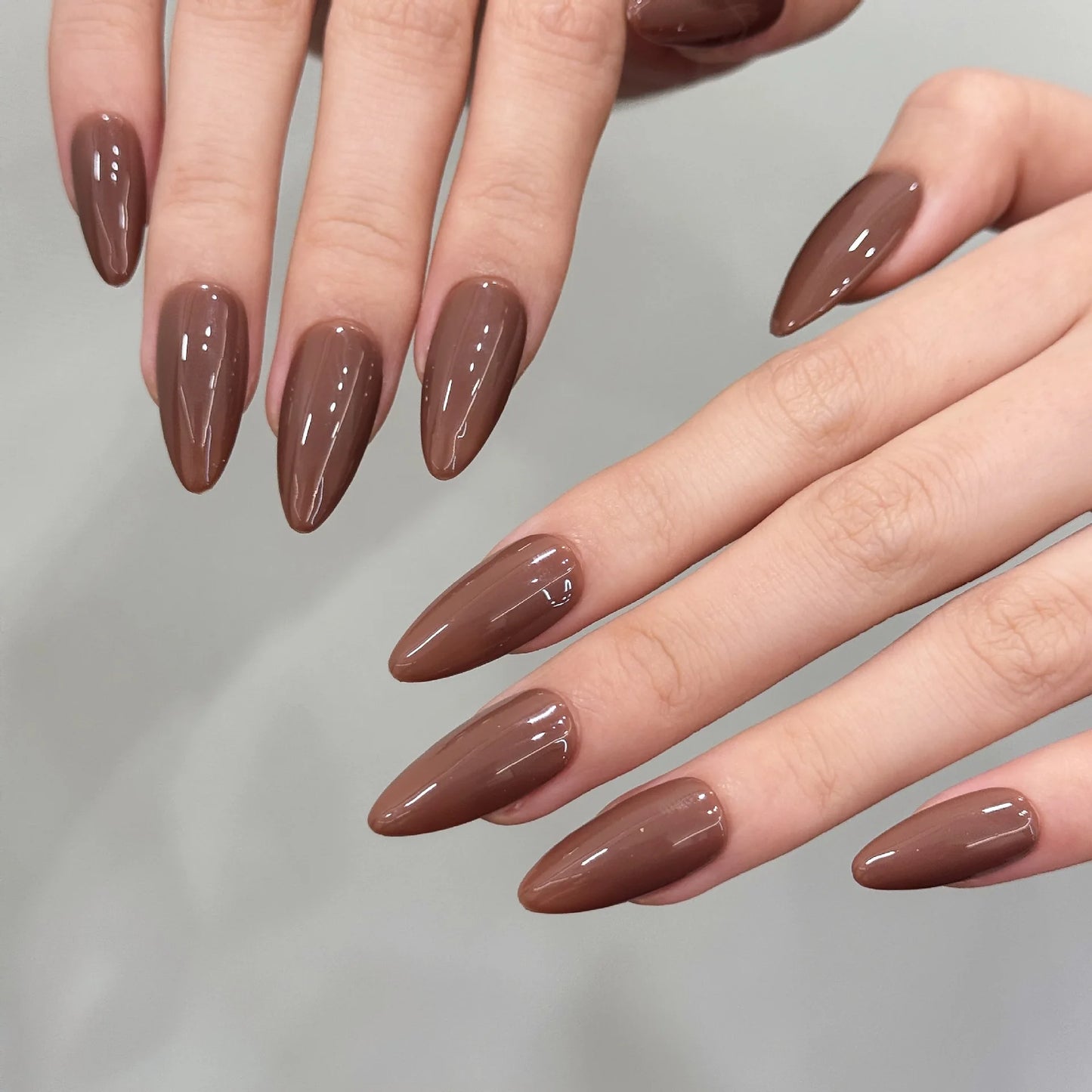 Press On Nails | Solid Color Almond Fake Nails