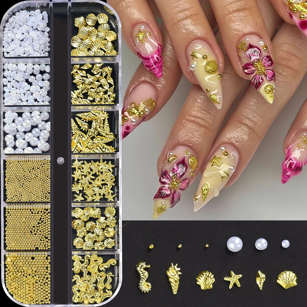 Flatback Round Caviar Balls for 3D Nail Art Decorations