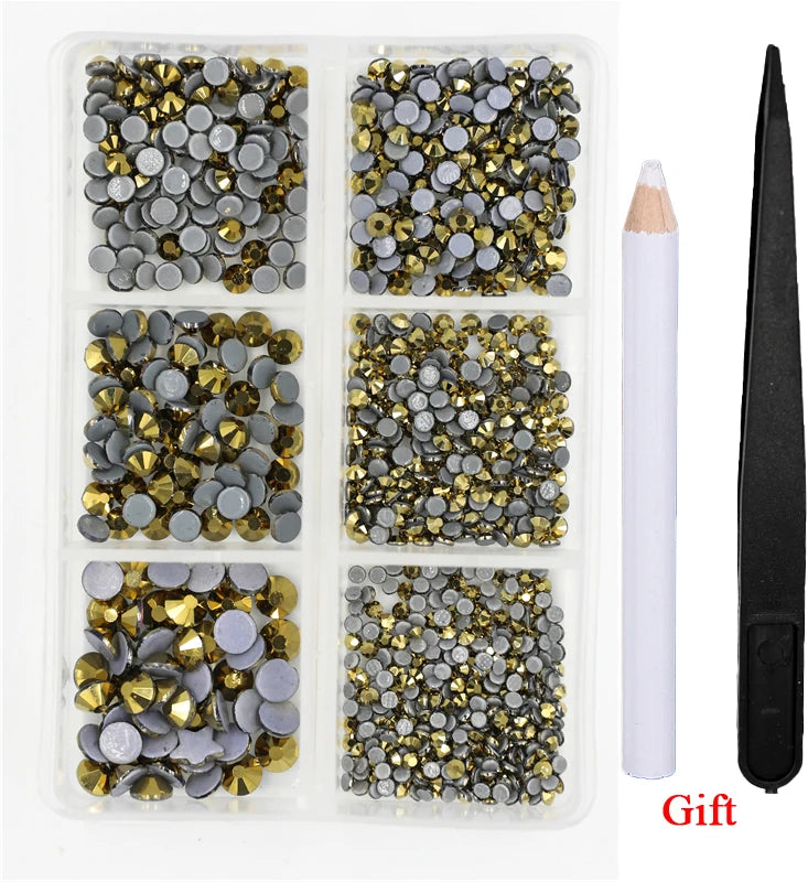 Opal Glass Crystal Rhinestones – 3D Nail Art Set