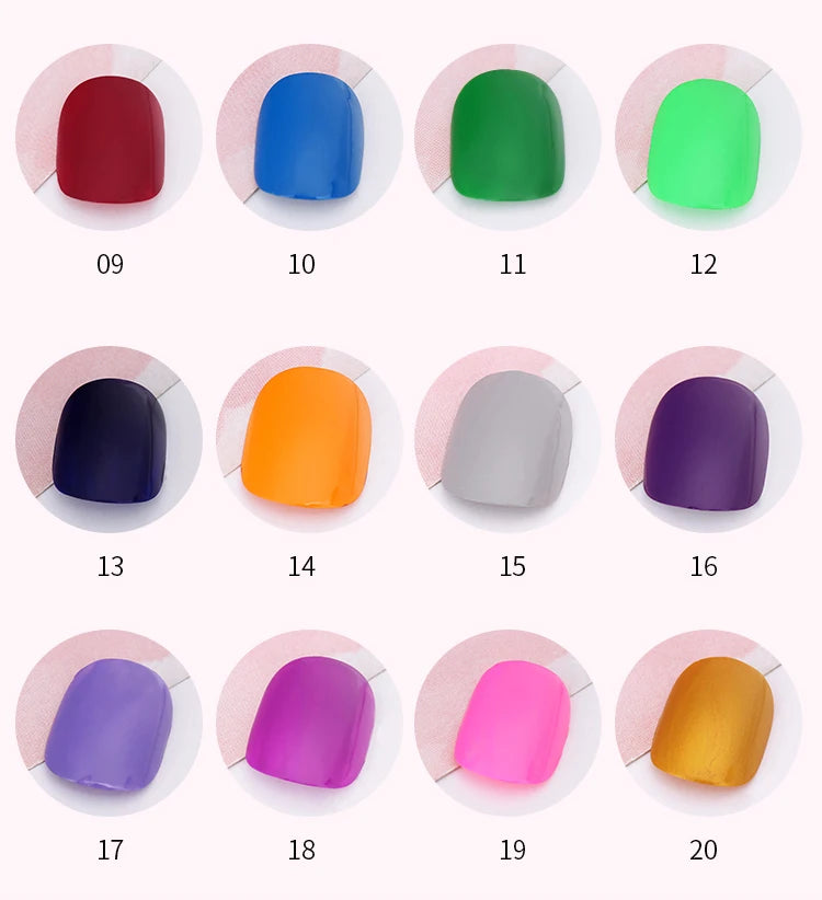 10ml Nail Stamping Polish – 20 Colors for Plate Printing