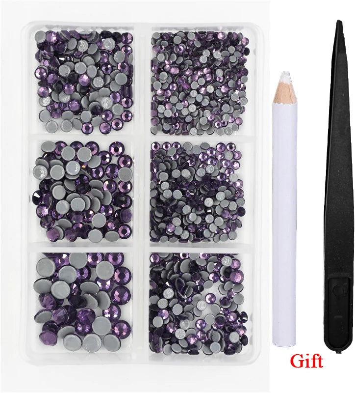 Opal Glass Crystal Rhinestones – 3D Nail Art Set