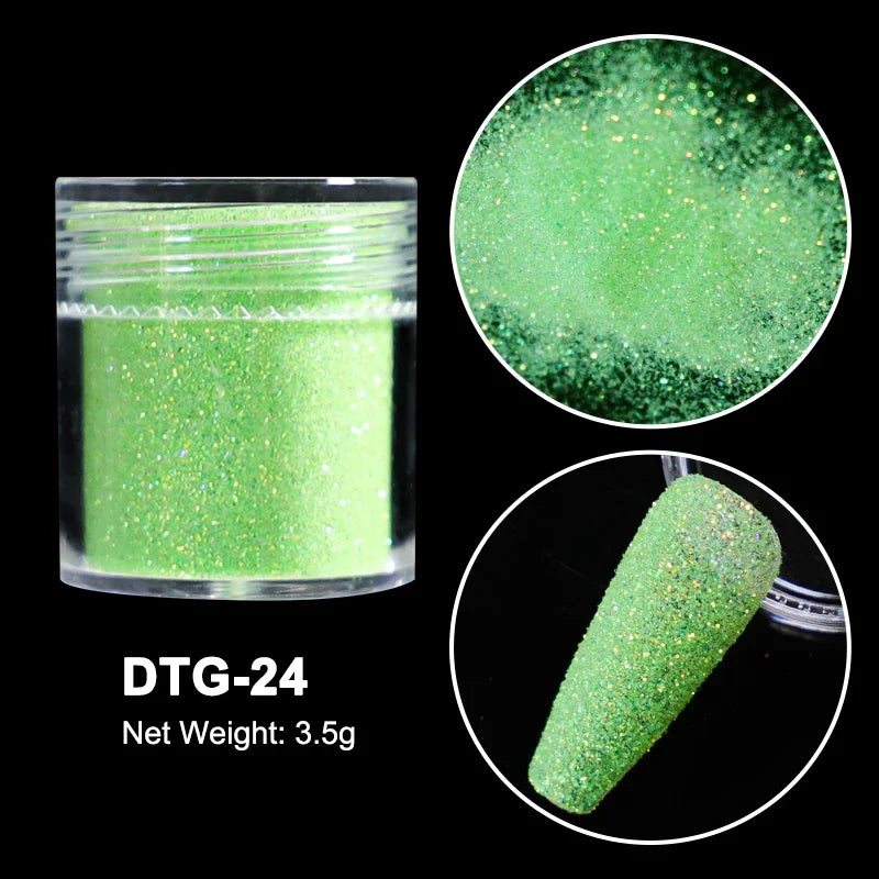 Neon Sugar Nail Glitter – Colorful Candy Coat Powder