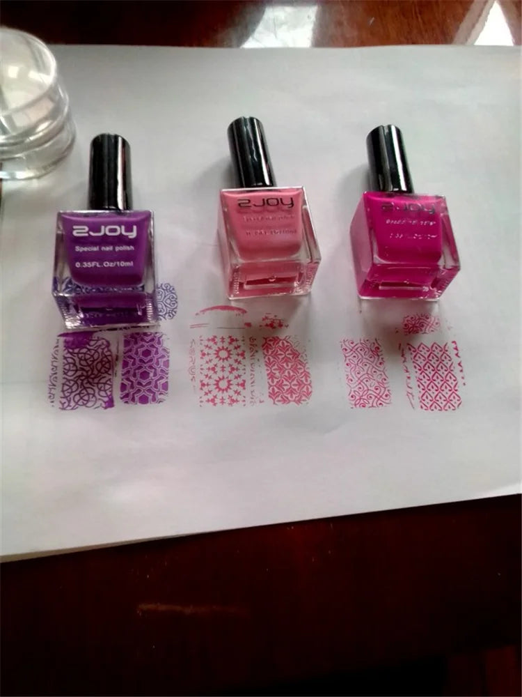 10ml Nail Stamping Polish – 20 Colors for Plate Printing