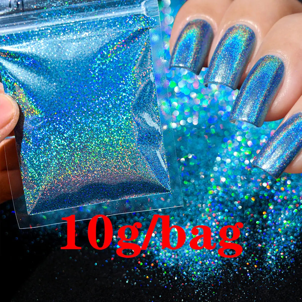 Glow in the Dark - Holographic Sugar Nail Powder 10g