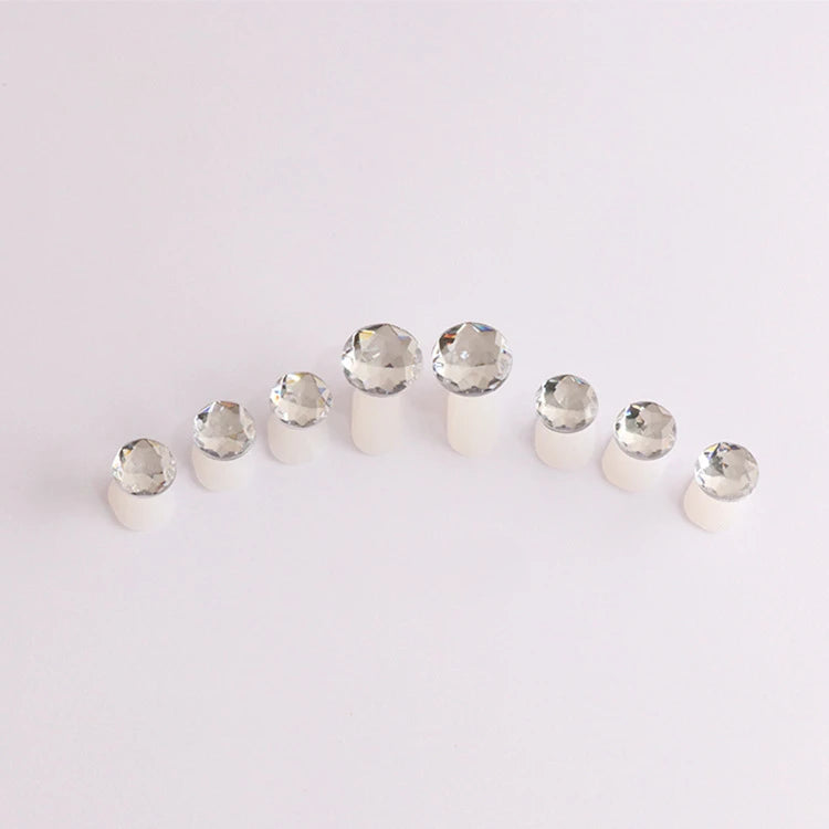 Pearl & Diamond Shape Toe Separators - 8 Pcs