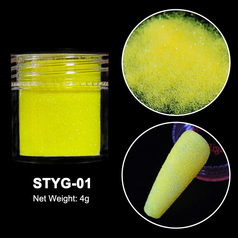 Neon Sugar Nail Glitter – Colorful Candy Coat Powder