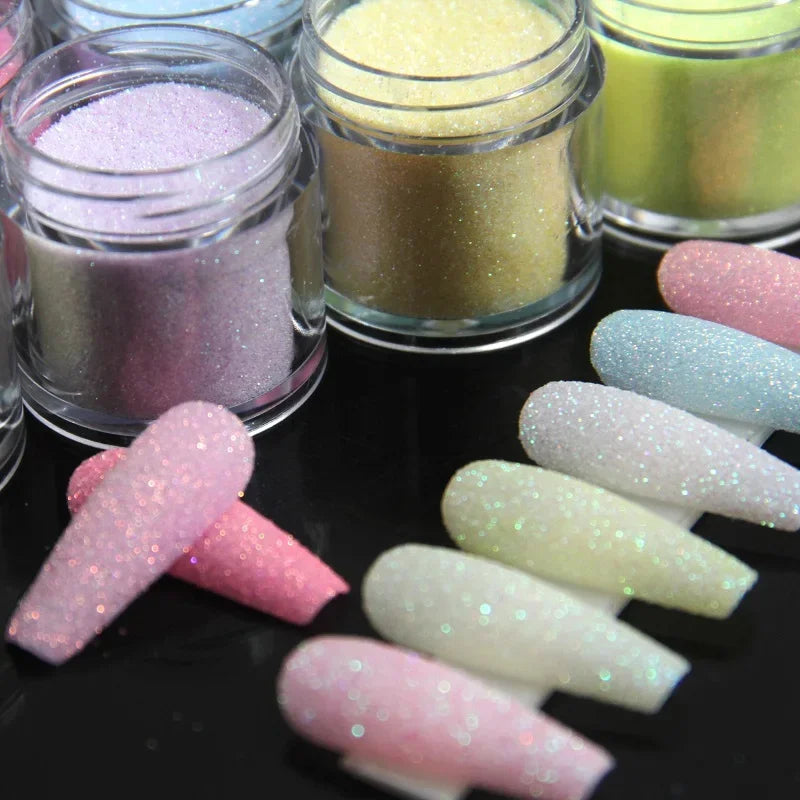 Neon Sugar Nail Glitter – Colorful Candy Coat Powder