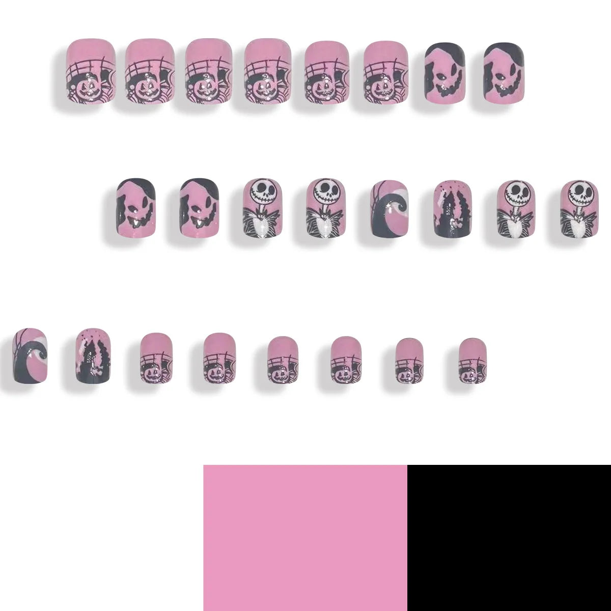 Nightmare Before Christmas Press On Nails - 24 Pcs.
