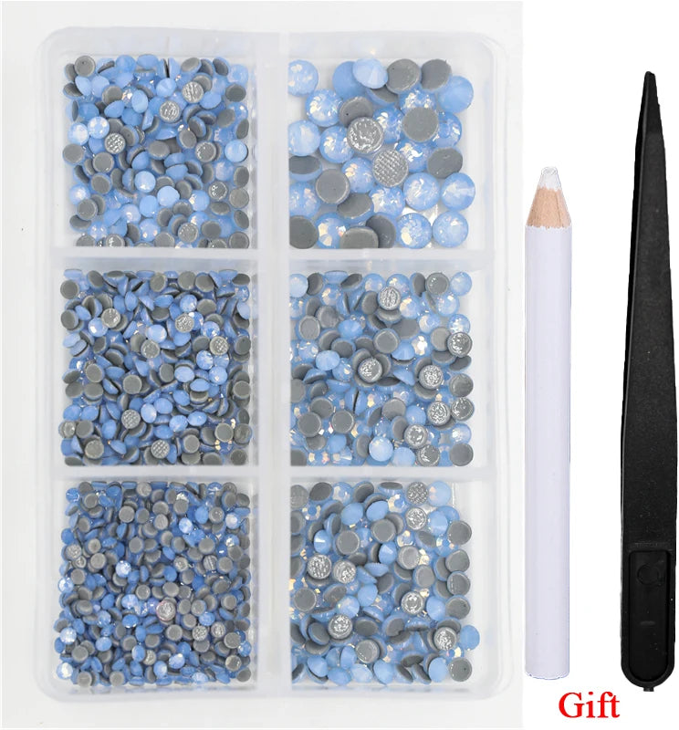 Opal Glass Crystal Rhinestones – 3D Nail Art Set