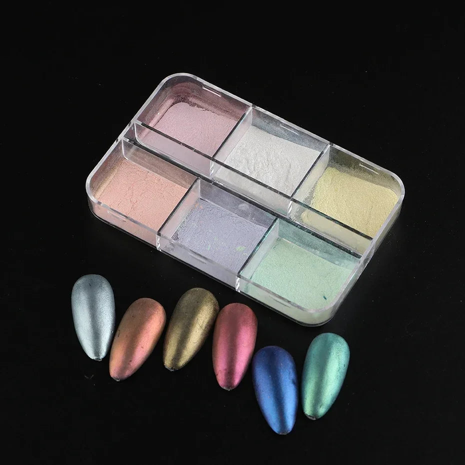 Moonlight Mirror Nails Powder - Metallic Chrome Pigments