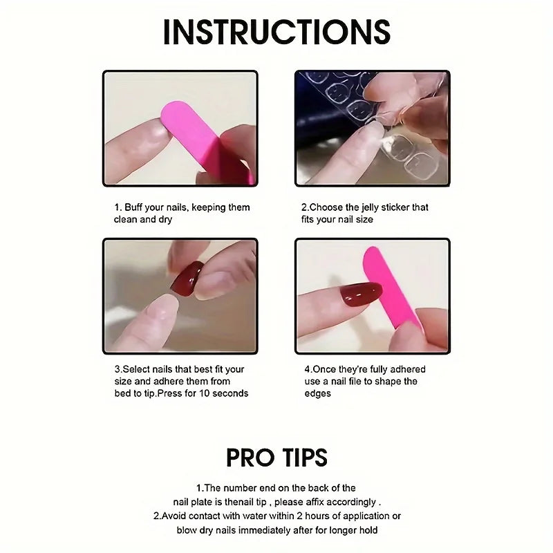 Black French Tip Press On Nails with 3D Bow Nail Art
