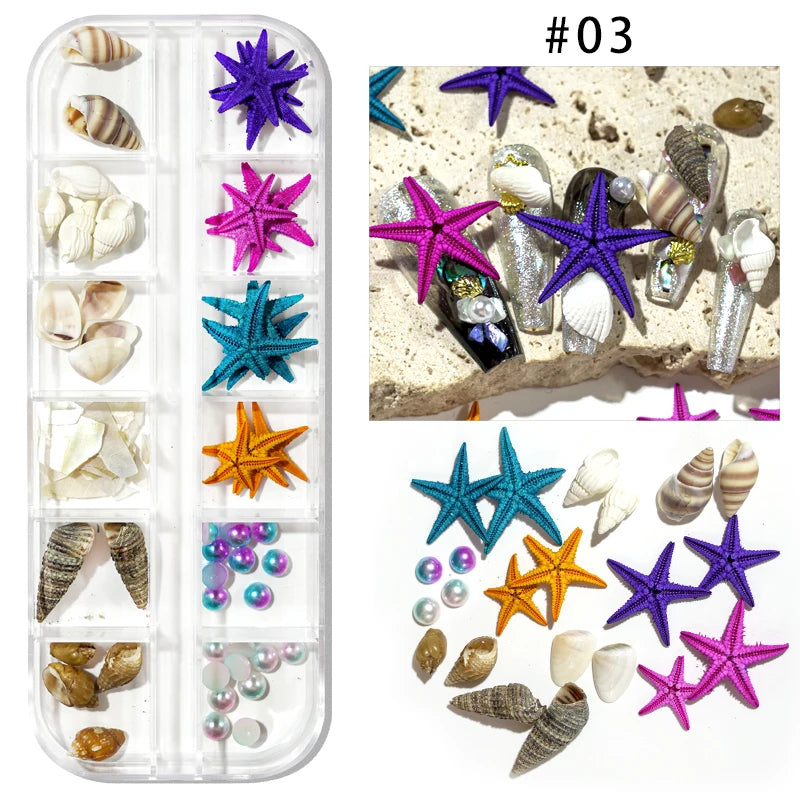 5g Abalone Shell Fragments – 3D Seashell Nail Art Charms for Gradient Nails | Ultra-Thin Natural Shell Sequins