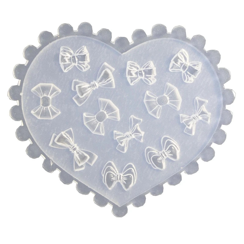 3D Silicone Nail Art Mold - Hearts, Bows, Flowers