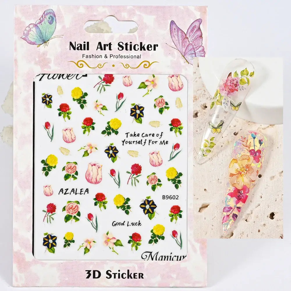 Daisy Flower Nail Stickers – Chic Elegant Summer Nails