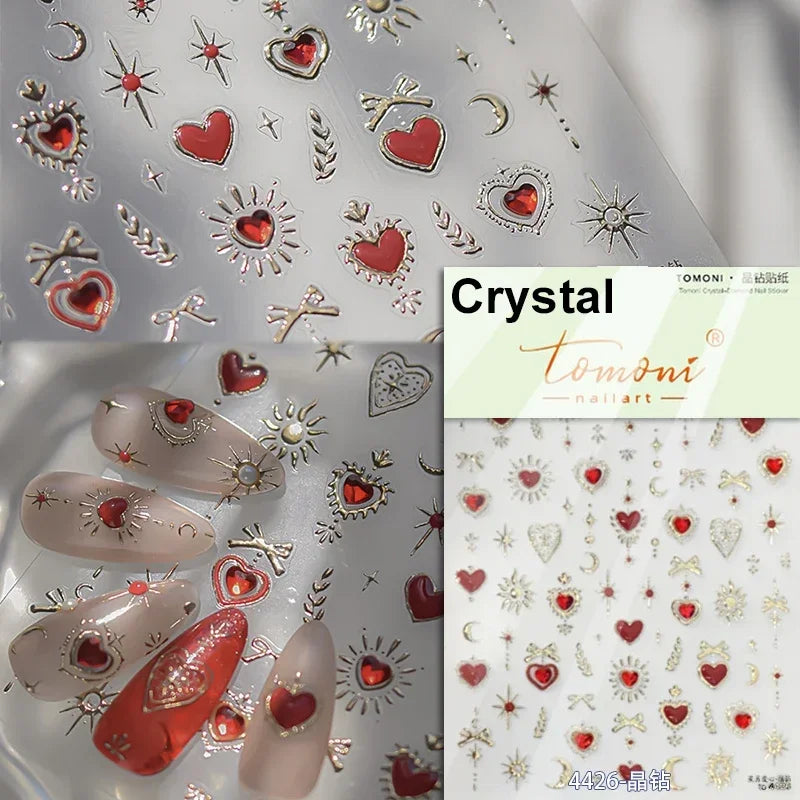 Elegant French Ice Crystal Jelly Nail Stickers