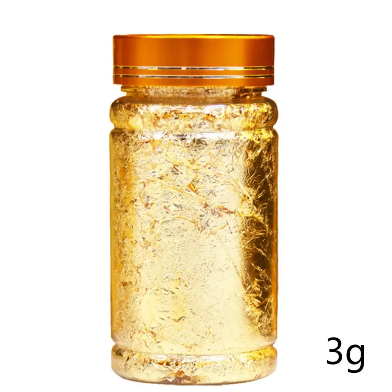 Gold Flakes Nails – Metallic Leaf for Resin, Nail Art
