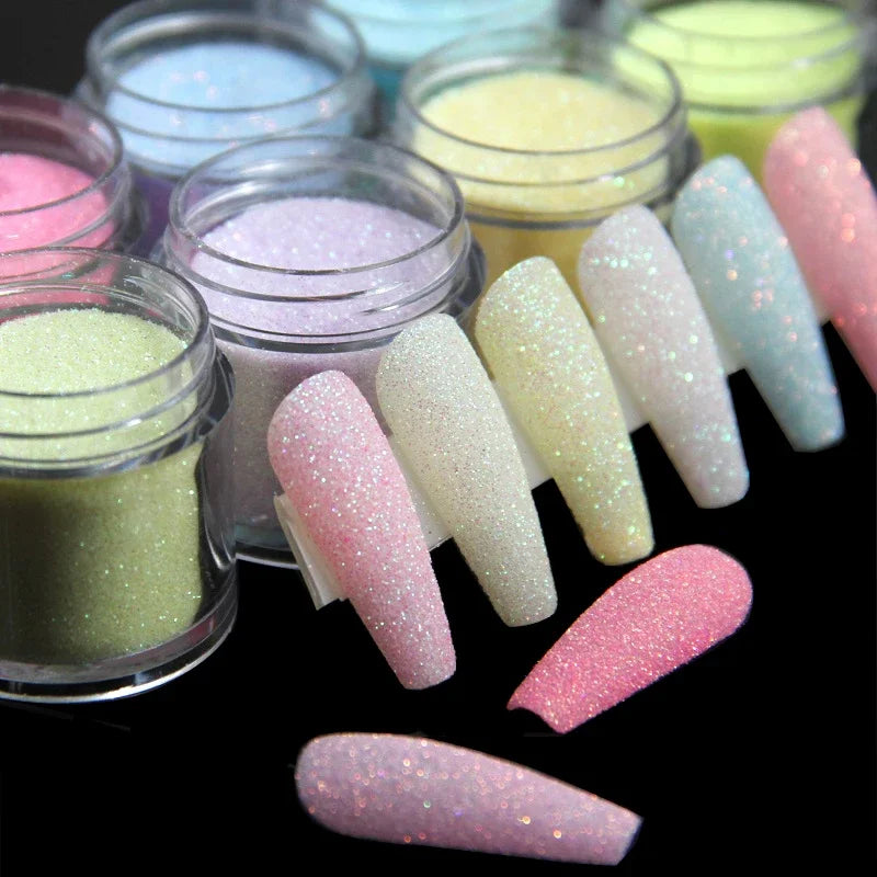Neon Sugar Nail Glitter – Colorful Candy Coat Powder