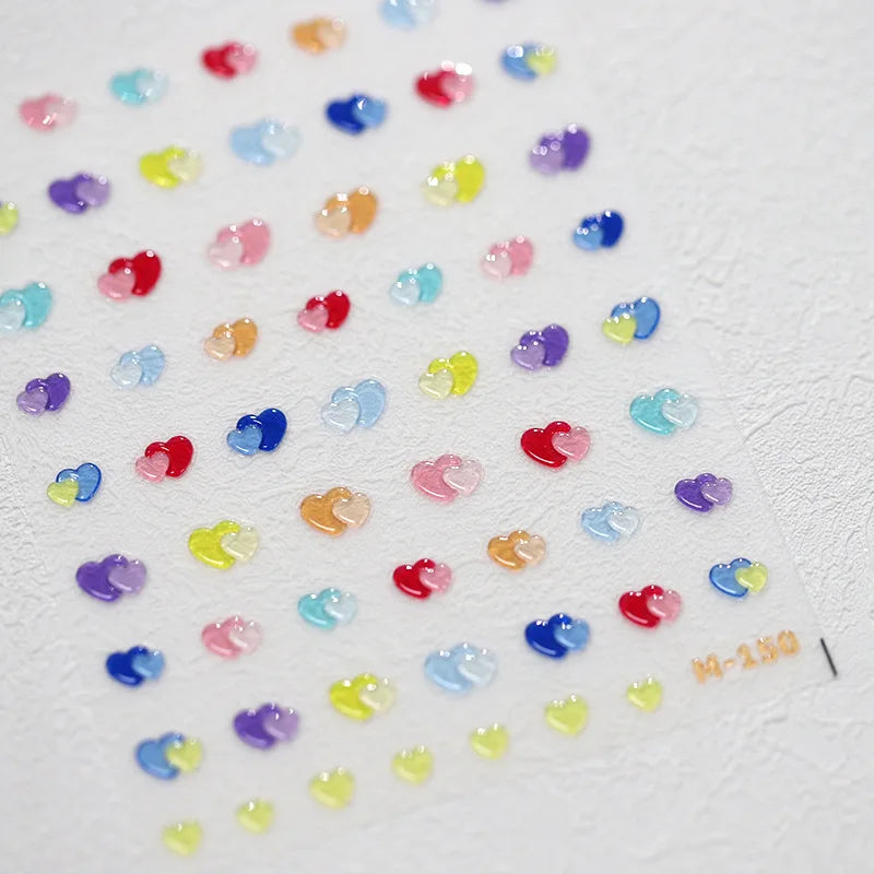 Elegant French Ice Crystal Jelly Nail Stickers