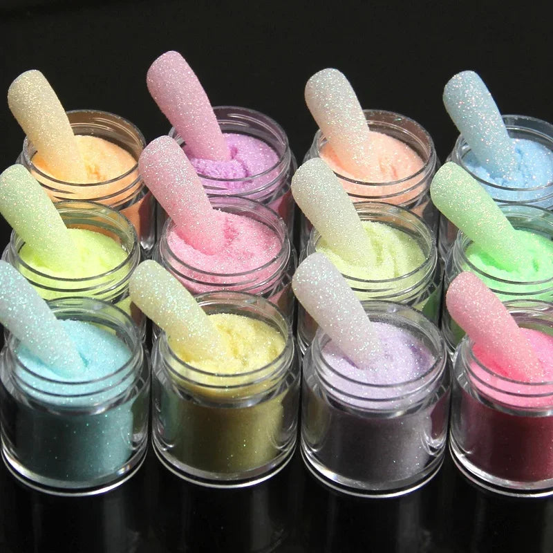 Neon Sugar Nail Glitter – Colorful Candy Coat Powder