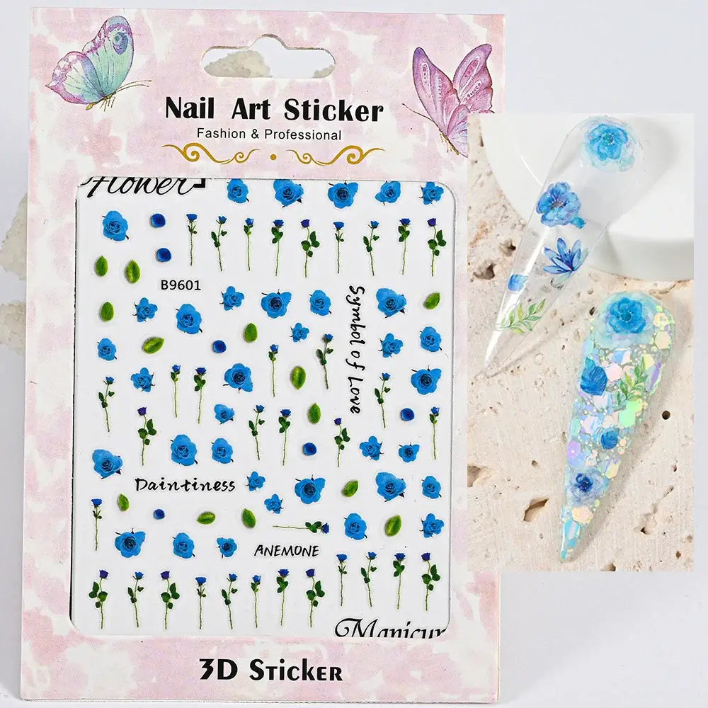 Daisy Flower Nail Stickers – Chic Elegant Summer Nails
