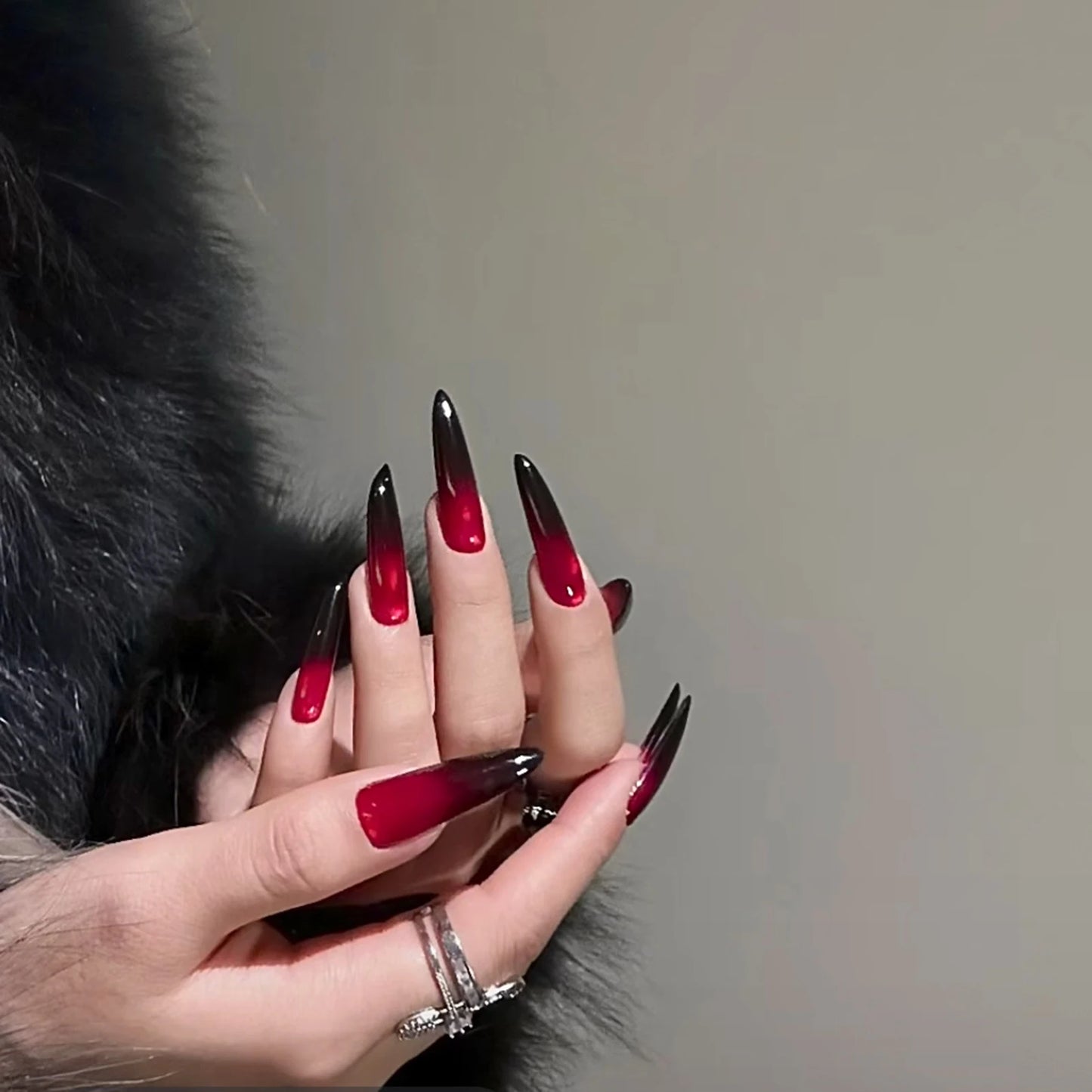Halloween Press On Nails – Spooky Long Fake Nail Set