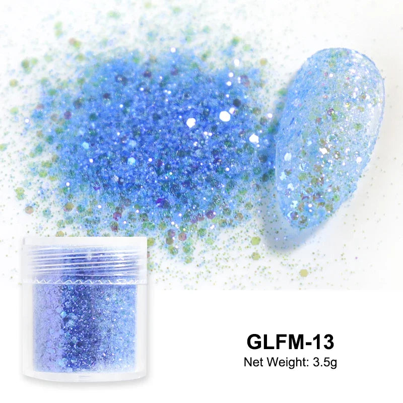 Neon Sugar Nail Glitter – Colorful Candy Coat Powder