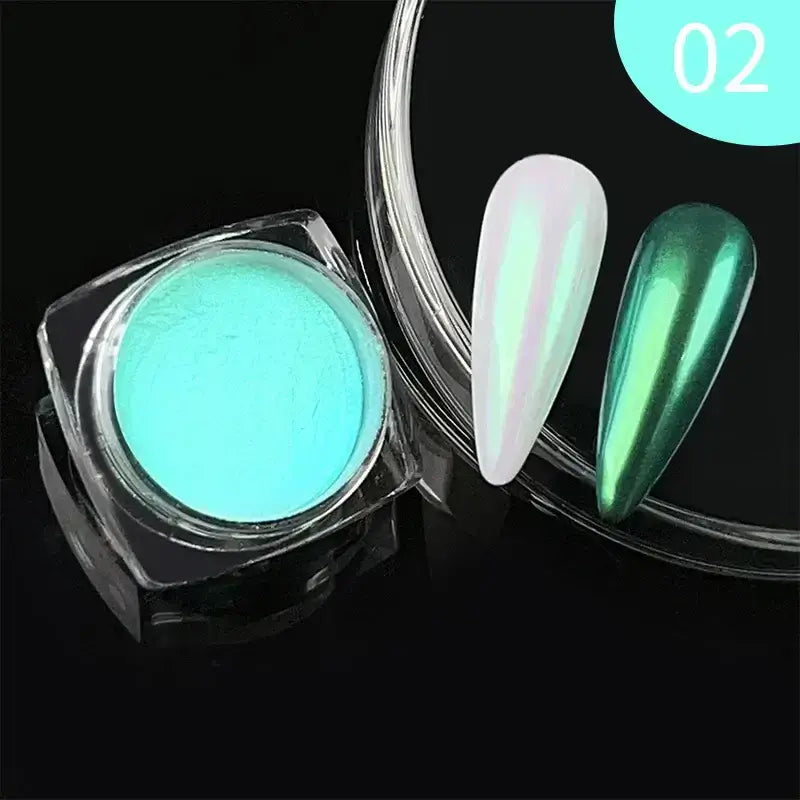 Nail Mirror Glitter Powder Metallic